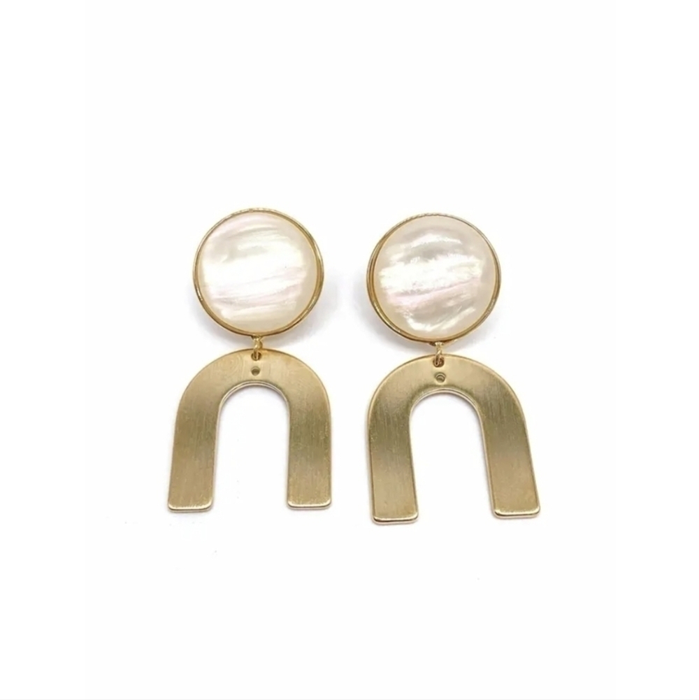 14K Gold Vermeil over brass Drop Earrings